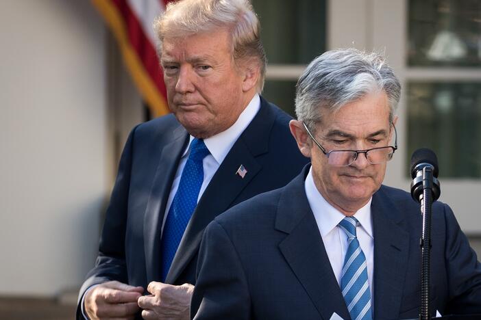 President Trump with Jerome Powell after nominating him as chair in 2017.