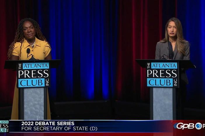 Secretary of State (D) Primary Runoff Debate: asset-mezzanine-16x9