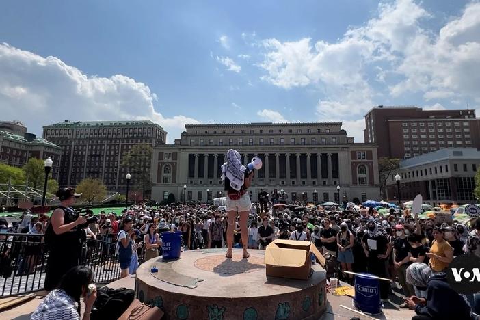 Pro-Palestine Protestors; Kamala Harris Campaigning: asset-mezzanine-16x9
