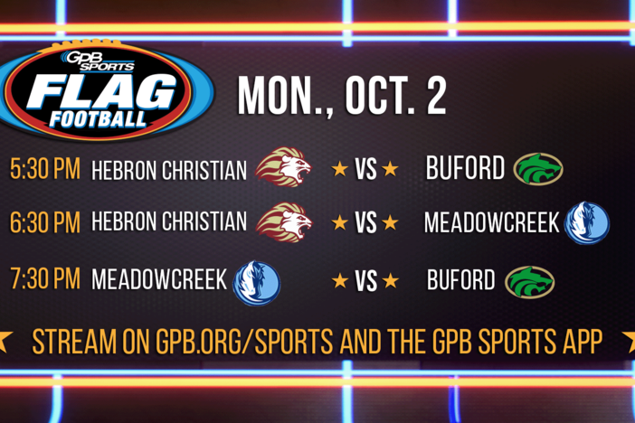 GHSA Flag Football Week 1: Hebron Christian, Meadow Creek, Buford: asset-mezzanine-16x9
