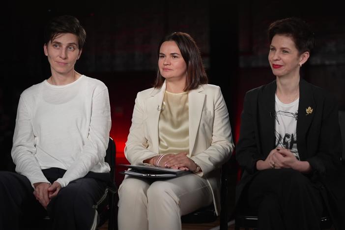 Sviatlana Tsikhanouskaya, Katya Snytsina and Natalia Kaliada: asset-mezzanine-16x9