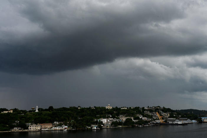 Large clouds move over Havana on Sept. 24, 2024. Photo by YAMIL LAGE/ AFP via Getty Images