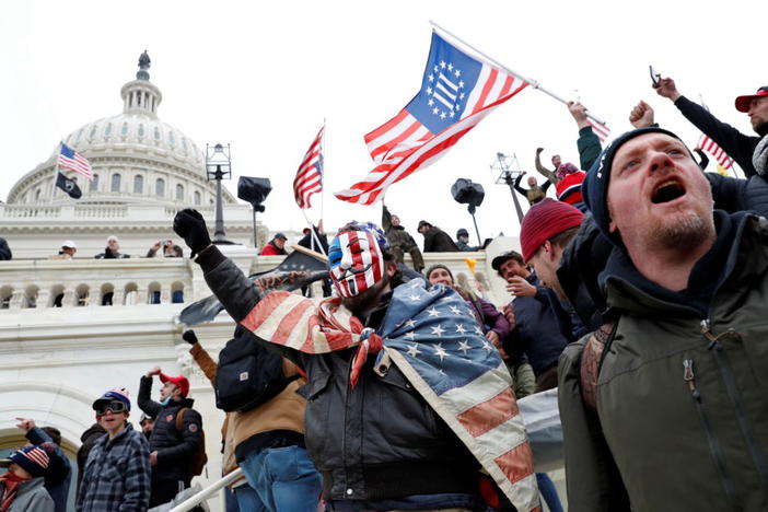 Protesters clash with Capitol police during a rally to contest the certification of the 2020 U.S. presidential election results by the U.S. Congress, at the U.S. Capitol Building in Washington, U.S, January 6, 2021. REUTERS/Shannon Stapleton