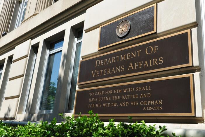 This 2014 photo shows the front of the Veterans Affairs building in Washington, D.C. Photo by Karen Bleier/AFP/Getty Images