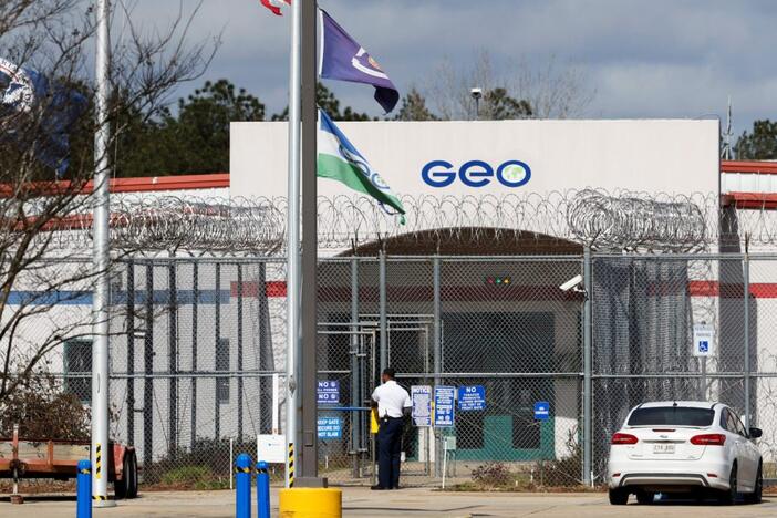 A view of the La Salle ICE detention facility where Mahmoud Khalil, a Columbia University student of Palestinian origin who was detained by U.S. Department of Homeland Security agents, was transferred in Jena, Louisiana, U.S., March 12, 2025. REUTERS/Edmund D. Fountain