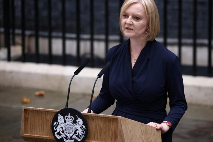 New British Prime Minister Liz Truss delivers a speech outside Number 10 Downing Street, in London, Britain September 6, 2022. Photo by Henry Nicholls/REUTERS
