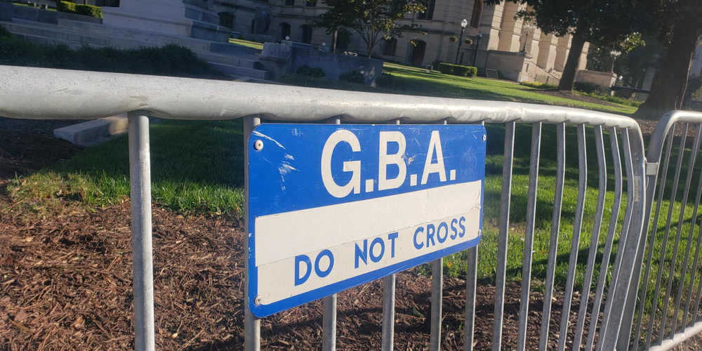 Georgia State Capitol Barricaded