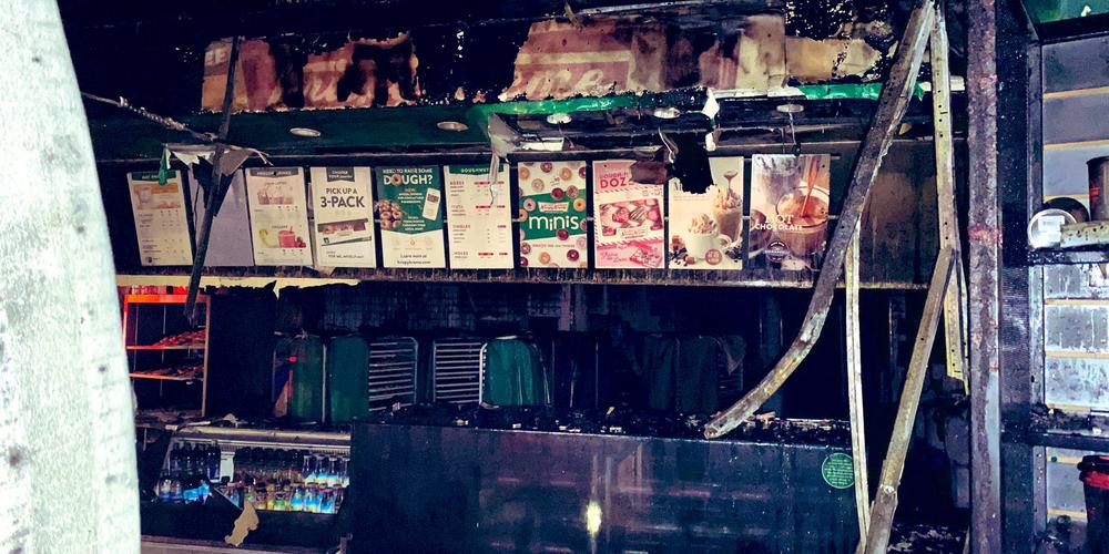 Krispy Kreme damaged by fire