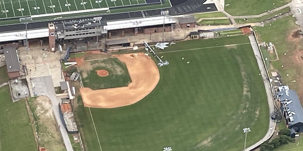 Newnan High School Football and Field House Tornado damage