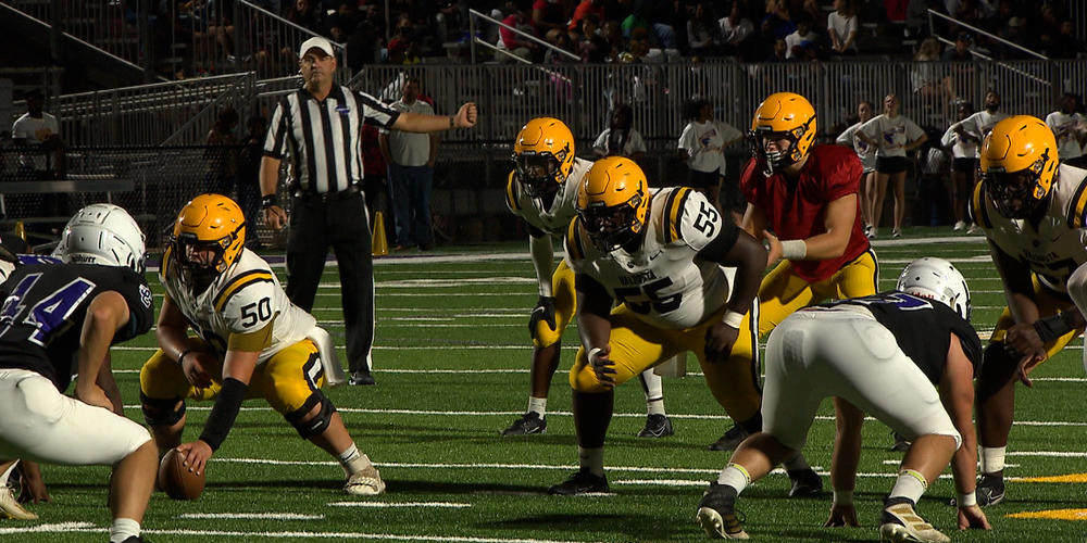 Valdosta football team on the field