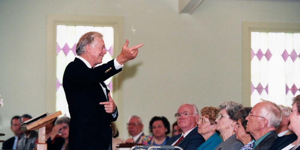 Jimmy Carter taught Sunday school regularly at Maranatha Baptist Church in Plains after he left the White House.
