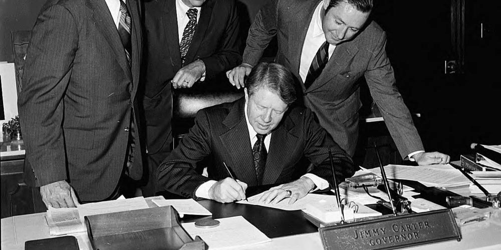 Jimmy Carter Signing Proclamation