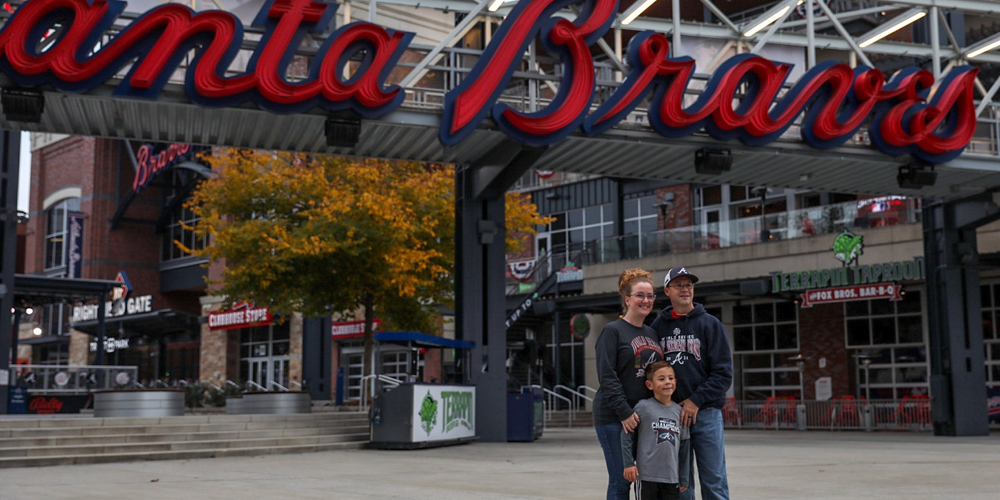 Fans arrived early to start the celebration and take pictures before the crowd arrives.