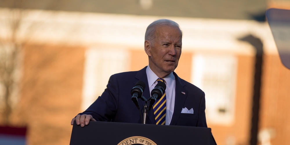 President Joe Biden calls for the Senate to pass voting rights legislation during remarks