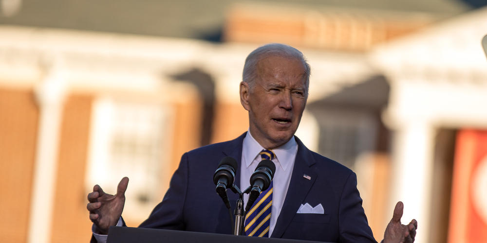 President Joe Biden calls for the Senate to pass voting rights legislation during remarks