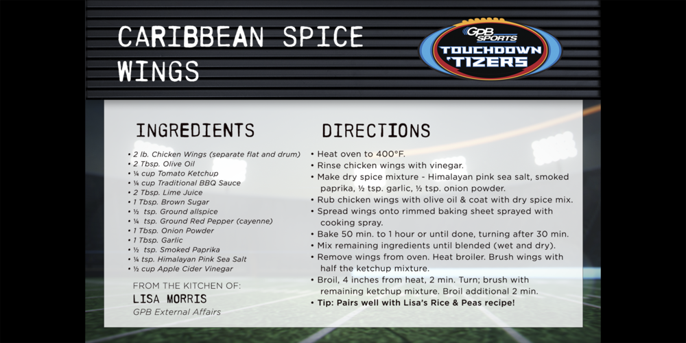Caribbean Spice Wings