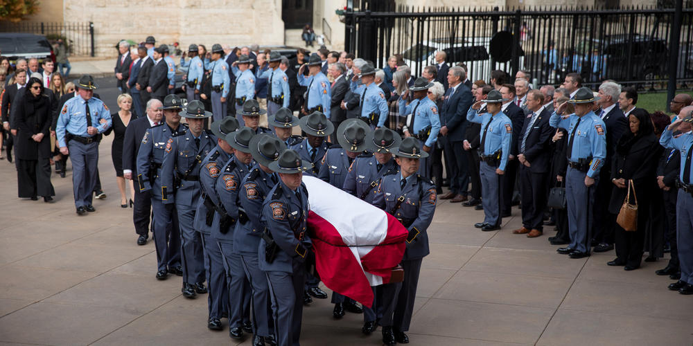 House Speaker David Ralston lies at the state Capitol