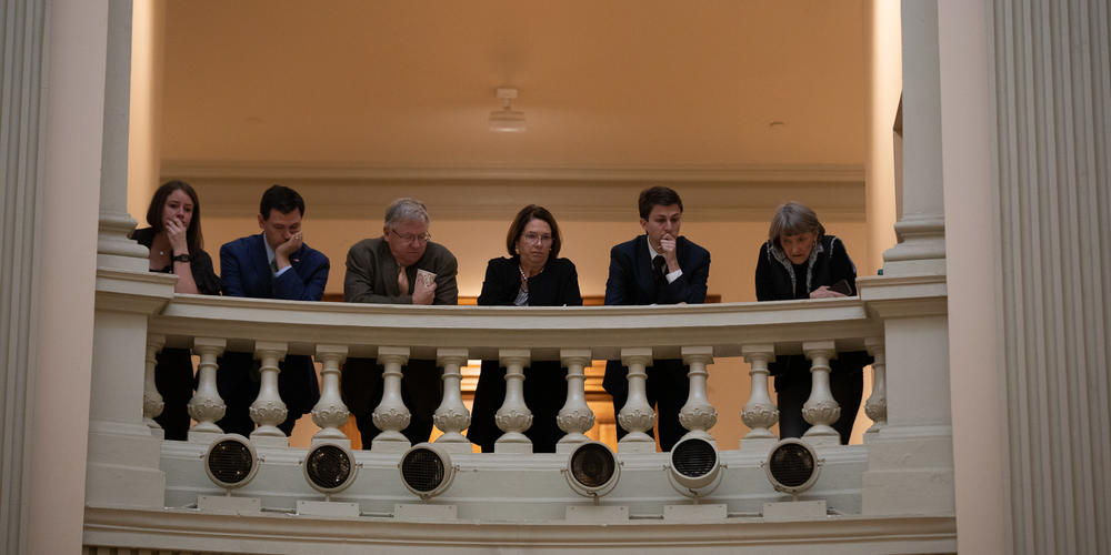 House Speaker David Ralston lies at the state Capitol