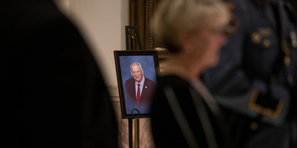 House Speaker David Ralston lies at the state Capitol