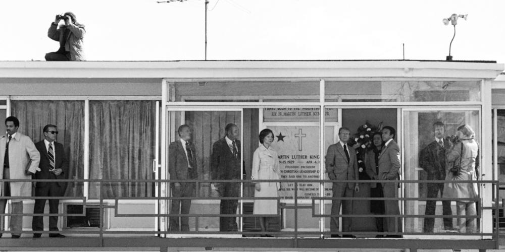 President Jimmy Carter meets with his commission for the appointment of blacks to the federal judiciary in the fifth circuit at the White House in Washington Wednesday, June 29, 1977. From left are: Horace Tate, Georgia state senator; Joe Reid; Coretta King, widow of Martin Luther King Jr.; Margaret McKenna, a staff aide; Carter; and Attorney General Griffin Bell.
