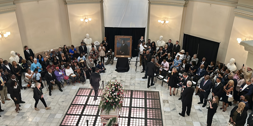 A service in honor of Dr. Christine King Farris was held in the rotunda of the Georgia Capitol on July 14, 2023. Only four African Americans have lain in state there.