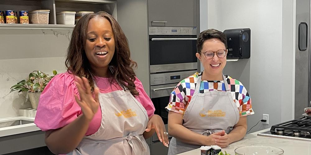 Leanna Pierre explains her recipe for stewed mackerel over rice.