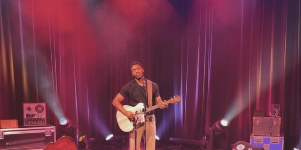 Tony Evans Jr. sings and plays guitar.