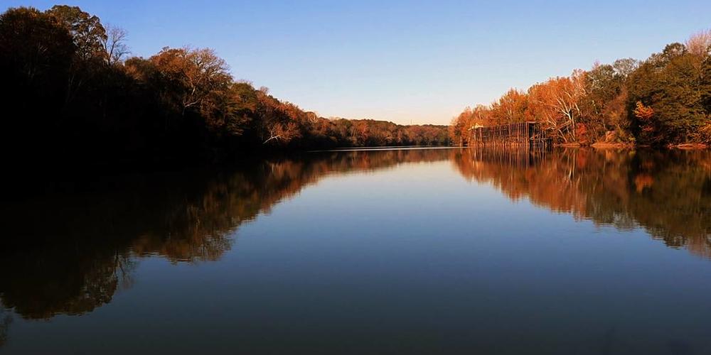 A view of the Chattahoochee River north of Rotary Park on a DNR shock boat in Columbus, Ga. on Nov. 29, 2023. 