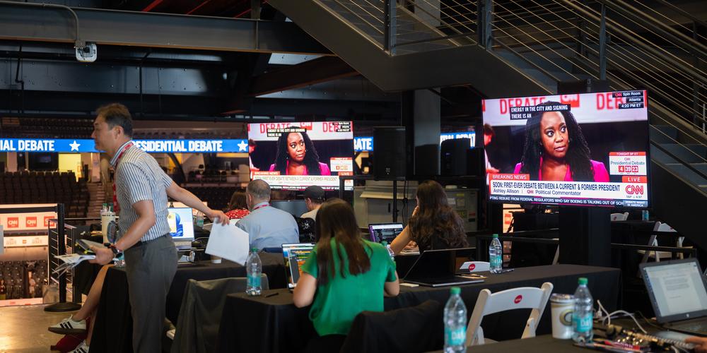 Georgia Tech's McCamish Pavilion hosts journalists on June 27, 2024.