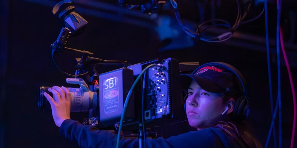 Cam Op behind the scenes on Peach Jam.