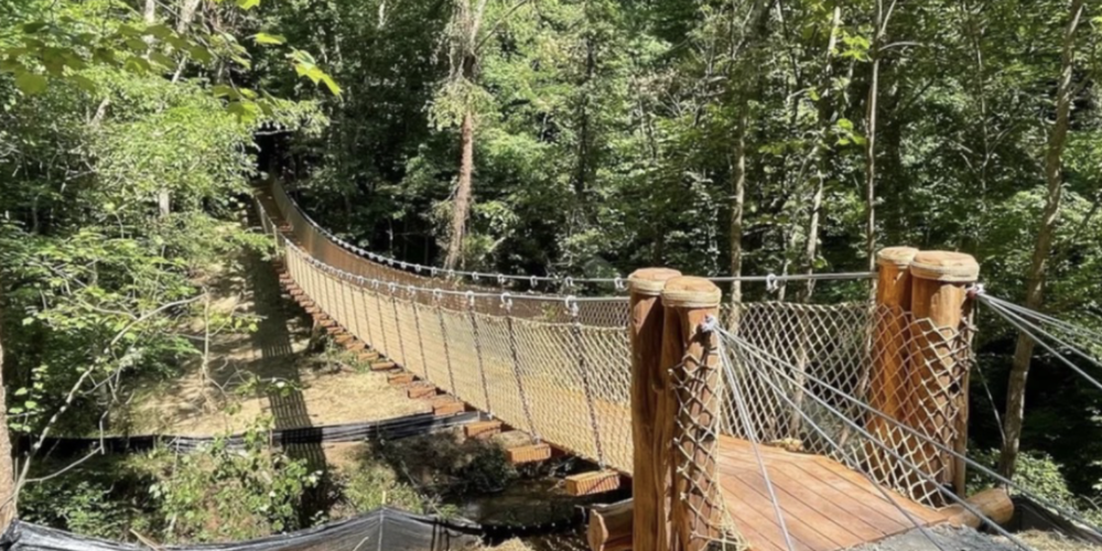 Lovejoy Capital submitted these images with its proposal to invest $23 million in a public-private partnership to turn Macon-Bibb County’s Lake Tobesofkee to create a “luxurious and immersive experience in nature” that includes a world-class maze. Credit: Courtesy Macon-Bibb County