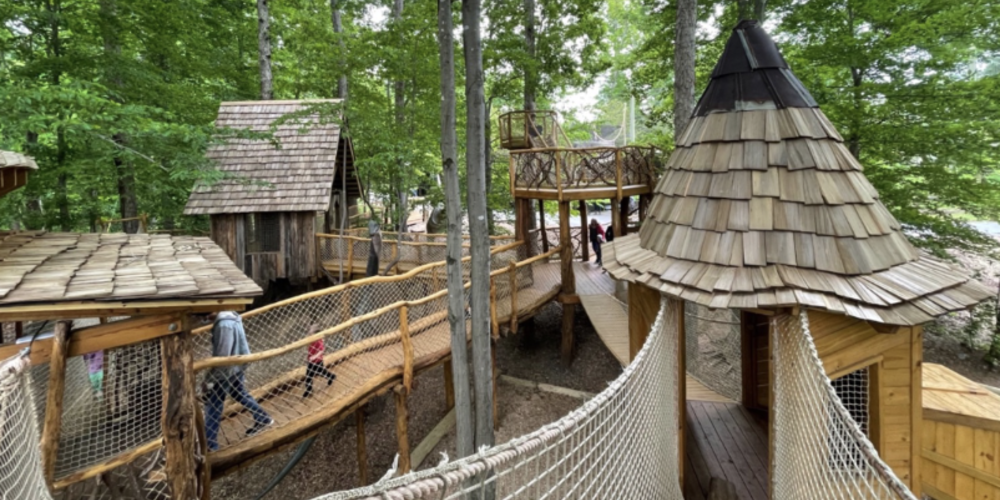 Lovejoy Capital submitted these images with its proposal to invest $23 million in a public-private partnership to turn Macon-Bibb County’s Lake Tobesofkee to create a “luxurious and immersive experience in nature” that includes a world-class maze. Credit: Courtesy Macon-Bibb County