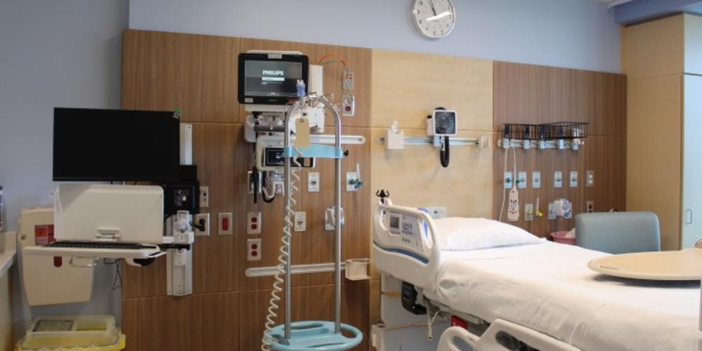 Patient room inside the empty Children's Healthcare of Atlanta Arthur M. Blank Hospital on Aug. 6, 2024.