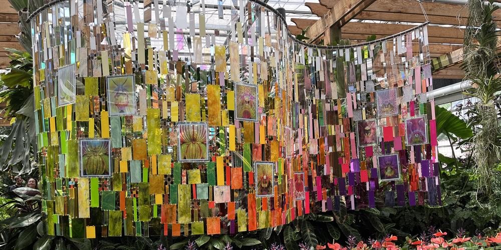 An art scene at the Atlanta Botanical Garden.