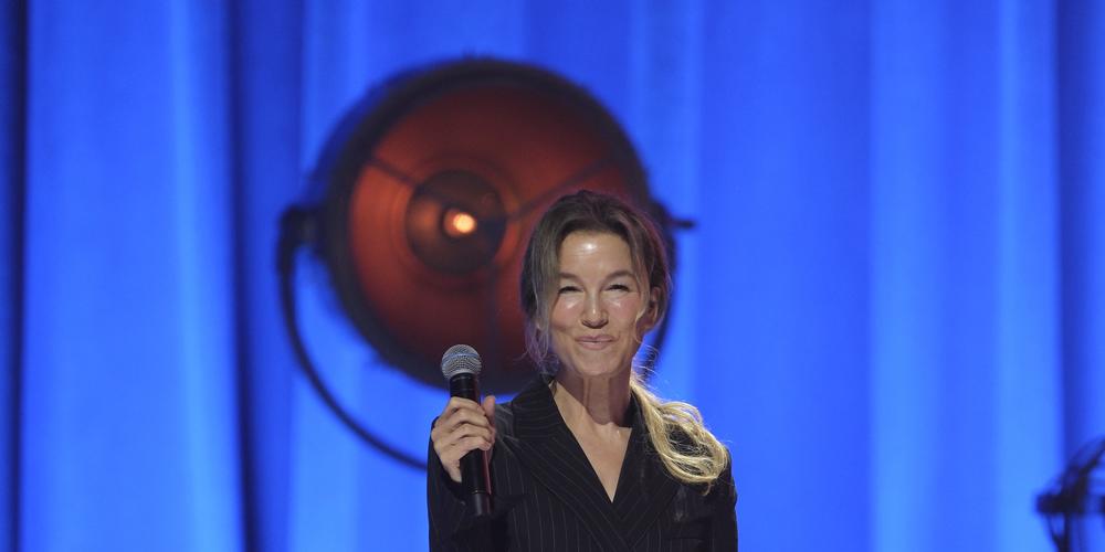 Renée Zellweger as a celebrity presenter at the “Jimmy Carter 100: A Celebration in Song,” celebration. Photo by Rick Diamond/The Carter Center