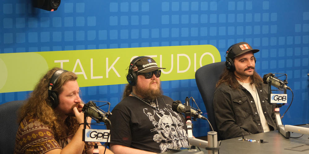 The Georgia Thunderbolts in the GPB Radio studio