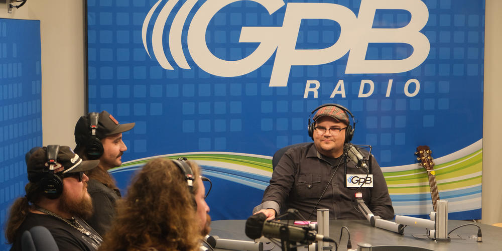 The Georgia Thunderbolts in the GPB Radio studio