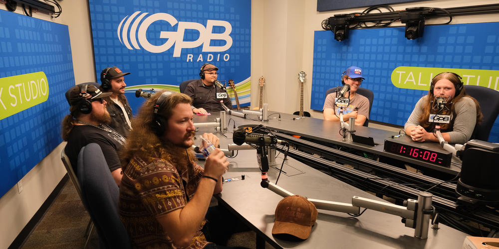 The Georgia Thunderbolts in the GPB Radio studio