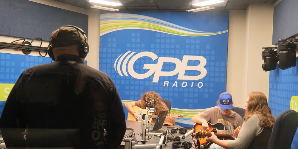 The Georgia Thunderbolts in the GPB Radio studio