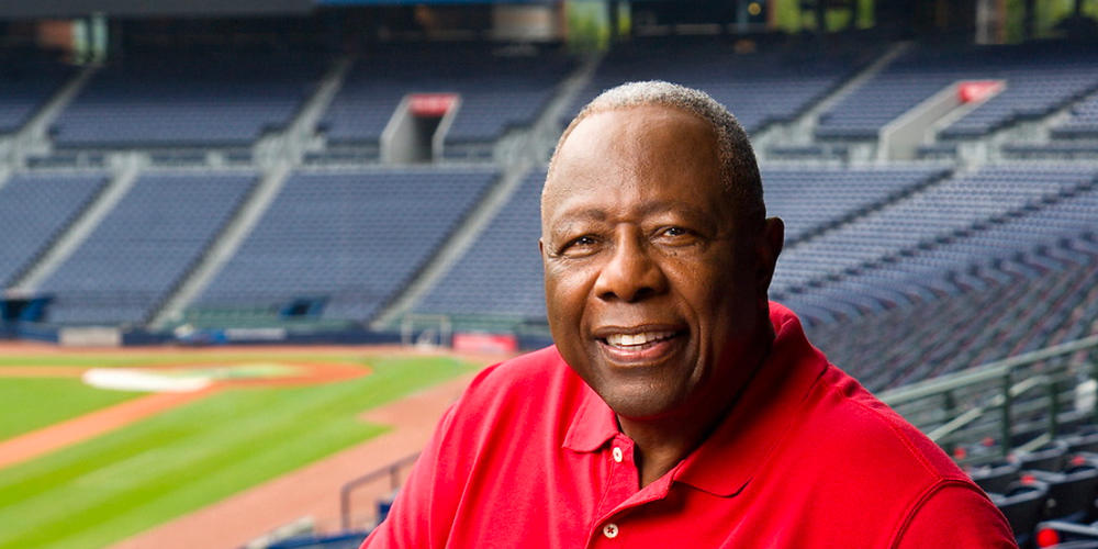 Hank Aaron. Photography by Billy Howard