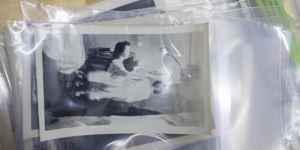 The collection of O’Connor ephemera at the Andalusia Farm interpretative center includes scores of photographs of and by Flannery O’Connor, too.