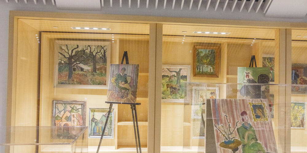 Previously unknown paintings by author Flannery O’Connor now on display in Milledgeville.