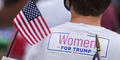 A woman attends a pro-Trump rally in Manchester, Georgia, ahead of Joe Biden's later visit to nearby Warm Springs. The votes of women have been hotly contested up and down the ballot in Georgia this election cycle. 