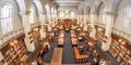 Wide view looking down at the interior of Hodgson Hall after its new renovation