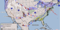 A NOAA and NWS map depicts severe weather over Georgia on Sunday, March 26, 2023