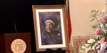 A portrait of Dr. Christine King Farris is displayed at the Georgia Capitol on July 14, 2023. 