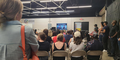 SAG-AFTRA rally attendees gather in one of four overflow areas to listen to local and national leaders speak about the strike. 