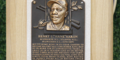 Hank Aaron's plaque on display, typically housed in the Baseball Hall of Fame