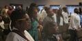 Dr. Fayron Epps watches services at Destiny Christian Center International, a nondenominational church in Fayetteville, Ga.