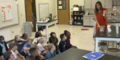 Georgia teacher instructs her students about the SEPs, or science and engineering practices, for Elementary school.